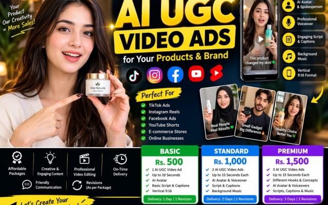 I will create realistic AI UGC video ads for your products and brand