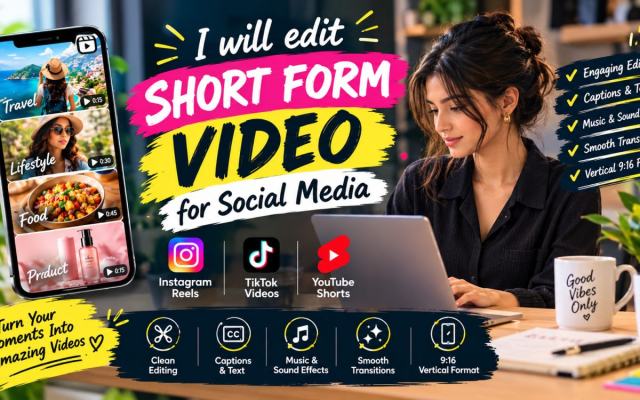 I will edit professional Instagram Reels, TikTok videos and YouTube Shorts